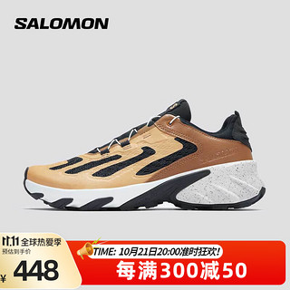 salomon 萨洛蒙 男女款 户外运动舒适稳定透气缓震透气越野跑鞋 SPEEDVERSE PRG 橡胶色 471503 8.5 (42 2/3)