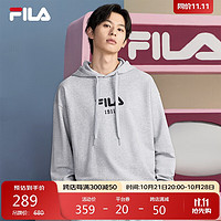 FILA 斐乐 官方情侣款连帽卫衣2024秋季纯棉宽松针织长袖上衣