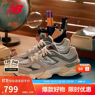 new balance 老爹鞋男鞋女鞋千禧小象蹄休闲运动鞋9060系列U9060GRY 42.5