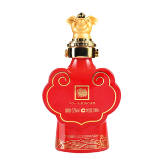  国窖1573  猪年生肖小酒  浓香型 52.%Vol 包装 100ml