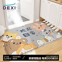 DeXi 得喜 丝圈入户门脚垫门口地垫入户门垫可裁剪玄关地毯入门60x90cm