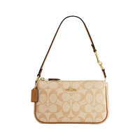 COACH 蔻驰 NOLITA系列 女士单肩包 C3308 IMVHK 浅卡其配白色 小号