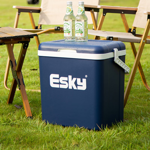 Esky 爱斯基 保温箱车载冰箱户外后备箱子 26L蓝盖-EPS(赠2*冰砖+20冰袋）