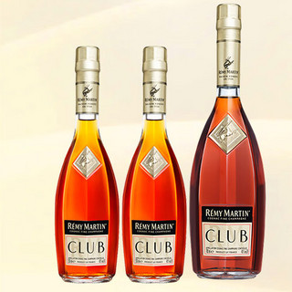 RÉMY MARTIN 人头马 CLUB 干邑白兰地 40%vol 700ml+350ml*2瓶