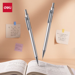 deli 得力 S001-A  金属自动铅笔 单支笔 0.5mm/2B