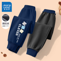 JEANSWEST 真维斯 儿童加绒加厚卫裤运动裤(可选女童)
