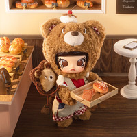 POP MART泡泡玛特 MOLLY小熊面包1/8可动人偶BJD潮玩玩具摆件 Molly小熊面包1/8 BJD