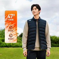 SKECHERS 斯凯奇 24年秋冬新款羽绒服男可叠穿羽绒马甲羽绒背心男