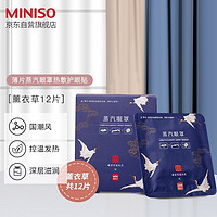 MINISO 名创优品 薄片蒸汽眼罩热敷眼贴 （薰衣草12片）故宫宫廷系列-混发