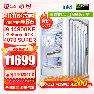 NINGMEI 宁美 傲魂系列 十三代酷睿版 组装电脑（白色、1TB SSD、酷睿i9-13900KF、RTX 3080 10G、32GB）