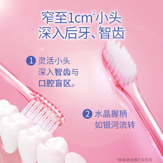LION 狮王 细齿洁晶彩软毛牙刷