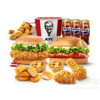 移动端、今日必买：KFC 肯德基 神抢手专享双人桶(10件套)套餐兑换券