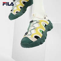 FILA 斐乐 FLUID 5 女子凉鞋 F12W422402F 豆腐白/茉莉黄 39