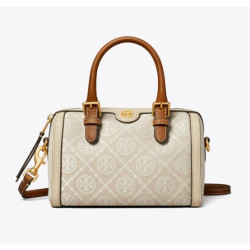 TORY BURCH 汤丽柏琦 T MONOGRAM 迷你提花酒桶包（香港仓发货）