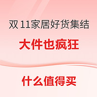 双11家居好货集结！大件也疯狂，低价不手软！！！