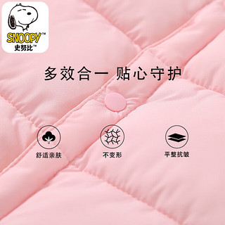 史努比（SNOOPY）秋冬季男女童棉内胆棉服时间百搭童装外套【大一码拍】 深蓝色 140（130-140cm/51-62斤）