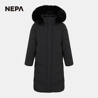 NEPA 耐葩2023秋冬百搭女户外长款外套鹅绒保暖防风羽绒服7J82065