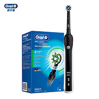 Oral-B 欧乐B 电动牙刷 P4000 宝酷黑（2刷头+4大模式）