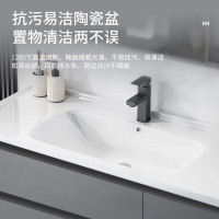 艺昕 智能浴室柜陶瓷一体盆80CM
