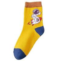 007 儿童袜子纯棉秋冬款卡通小熊运动中筒袜男孩宝宝中大童百搭学生袜