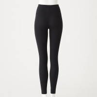 MUJI 無印良品 无印良品(MUJI)女士紧身裤 秋裤 黑色