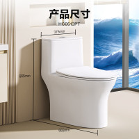 HEGII 恒洁 马桶513 家用虹吸小巨浪马桶节水小户型卫生间坐便器HC0513PT-305