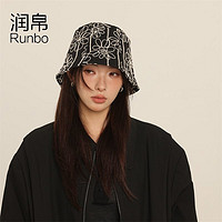 百亿补贴：Runbo 润帛 渔夫帽2024新款女帽子冬季女款冬盆帽高级感大头围秋冬水桶帽