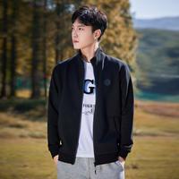 拓路者 Pioneer Camp秋季男式针织外套纯色立领拉链开衫青年纯色运动休闲男生外穿夹克