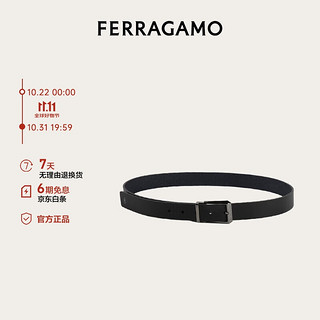 Salvatore Ferragamo 菲拉格慕 Ferragamo）男士黑色双面可调式皮带 0775804_C  _115 115（3尺3）