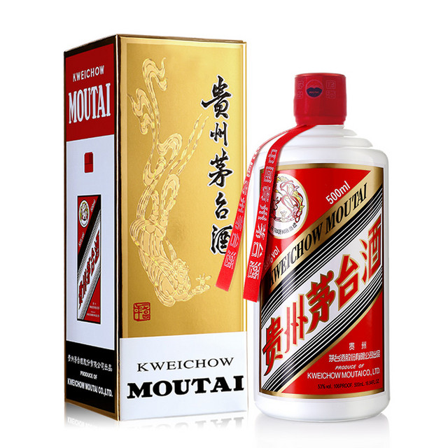 茅台 MOUTAI 飞天 53%vol 酱香型白酒 500ml 单瓶装