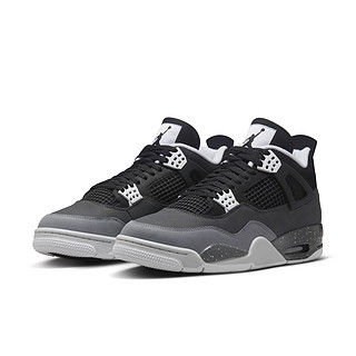 AIR JORDAN Air Jordan 4 Retro 男子休闲运动鞋 FQ8138-002 黑/白/煤黑/黑/白金色 38