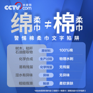 88VIP：全棉时代 折5元/包！全棉时代100%棉婴儿棉柔巾80抽*18包