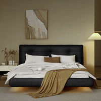 Sleemon 喜临门 仙女+白骑士喜礼 奶油极简悬浮床+床垫 星辰黑 150*200cm 含灯带款