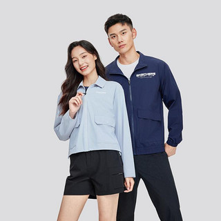 SKECHERS 斯凯奇 秋季时尚女式外套短款梭织外套女夹克翻领外套