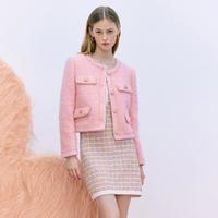 MOISSAC 摩萨克 冬复古时髦多口袋设计小香风外套玖姿安正集团