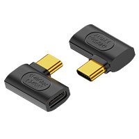 均橙 Type-C转接头USB4.0 240w转接头40Gbps注塑弯头（单个）