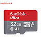  SanDisk 闪迪 TF卡 监控内存卡行车记录仪存储卡手机内存MicroSD卡 至尊高速 32G 120MB/S A1送SD卡套+卡盒　