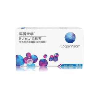 CooperVision 库博 佰视明 月抛透明隐形眼镜 3片*2盒 650度