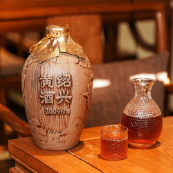 塔牌 绍兴黄酒 原酒冬酿花雕酒陶坛装礼盒 半干型 1.5L 2瓶 礼盒装