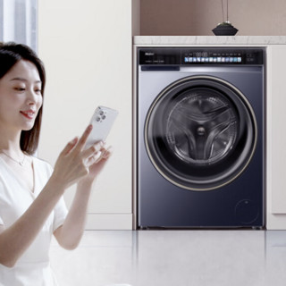 Haier 海尔 精华洗2.0 EG100BD176L 滚筒洗衣机 10KG 灰色