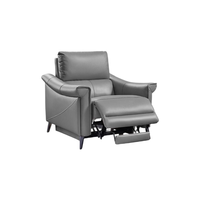 CHEERS 芝华仕 50611B 电动真皮沙发 电动单人位 冰岛灰