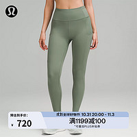 lululemon 丨Fast and Free 女士运动高腰紧身裤 24" *Ref LW5BLBA 灰桉 M