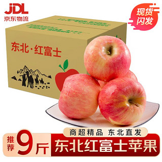 红富士丑苹果新鲜水果【JD-多地次日达】辽宁寒富冰糖心特大平果 5斤大果单果75-80mm 净重4.5斤