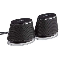 amazon basics 亚马逊倍思 电脑扬声器 USB 供电 黑色 V620BLACK