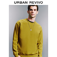 URBAN REVIVO UR2024冬季新款男装时尚设计感项链装饰长袖卫衣UMM440022