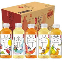 NONGFU SPRING 农夫山泉 茶兀饮料茶派果味水500ml*15瓶蜜桃乌龙西柚茉莉红茶