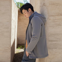 雅戈尔(YOUNGOR)风衣男立领连帽可脱卸长款棉风衣内里超声波棉保暖锁温城市轻户外 VYCF439980YQA卡其色 175/96A