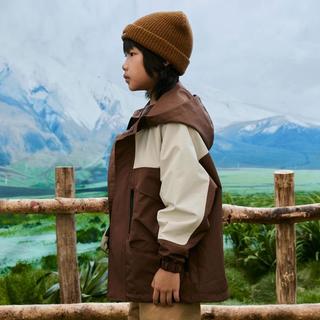 马骑顿 MQD儿童外套男童秋冬户外登山服中大童露营撞色工装软壳上衣童装