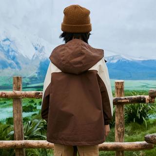 马骑顿 MQD儿童外套男童秋冬户外登山服中大童露营撞色工装软壳上衣童装