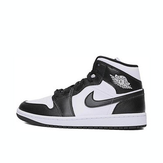 NIKE 耐克 AIR JORDAN 1 MID 黑白熊猫 女子篮球鞋